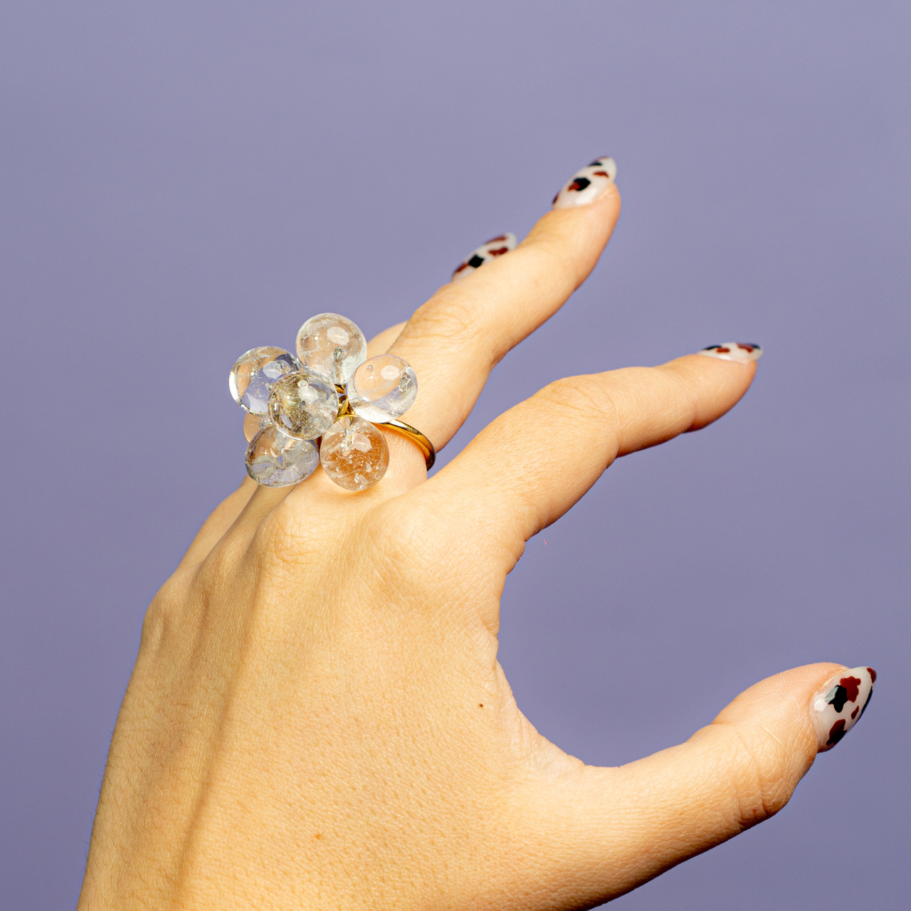 Anello grappolo trasparente -  - Le Conturbanti Concept Store