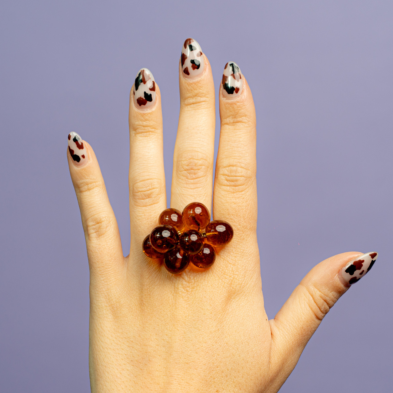 Anello grappolo bronzo trasparente -  - Le Conturbanti Concept Store