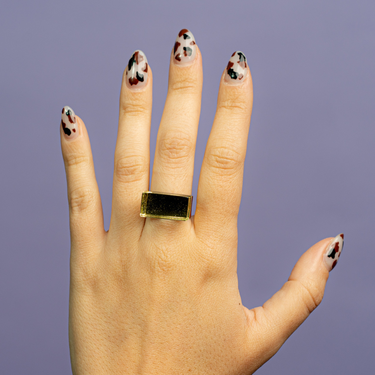 Anello rettangolo piccolo trasparente -  - Le Conturbanti Concept Store