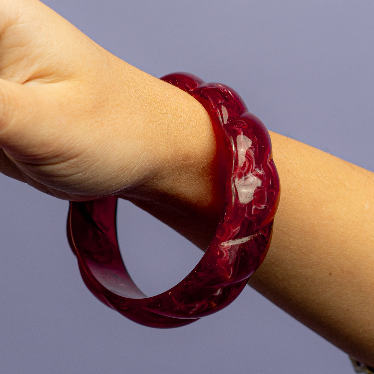 Bracciale lavorato bordeaux -  - Le Conturbanti Concept Store