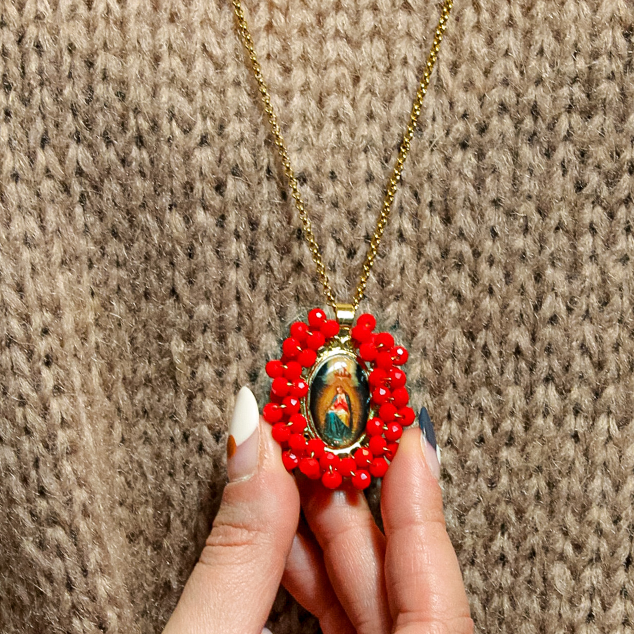 Collana della Madonna S Rosso -  - Le Conturbanti Concept Store