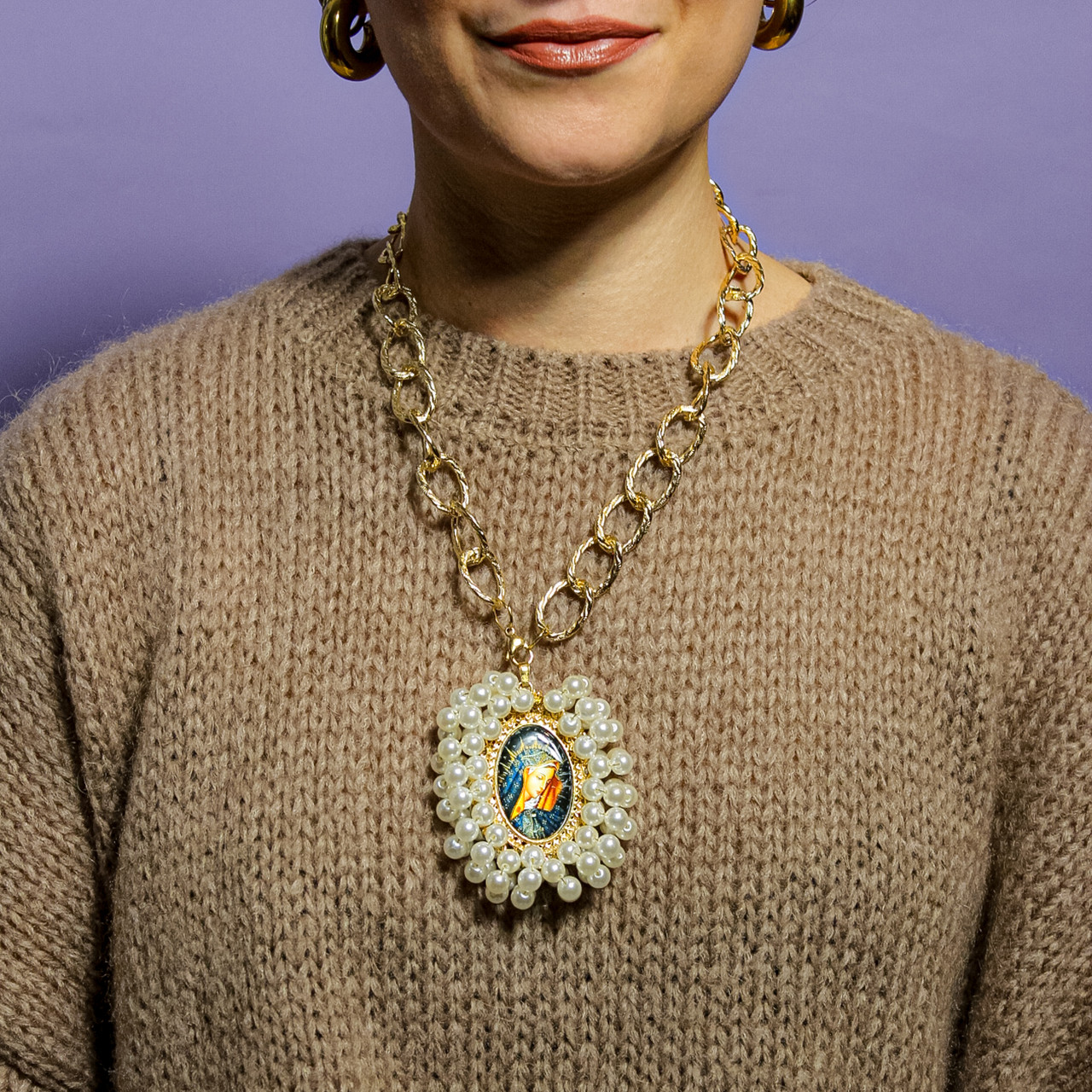 Collana della Madonna XXL Perla -  - Le Conturbanti Concept Store