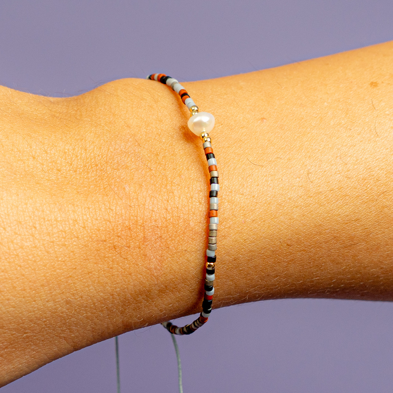 Bracciale multicolor con perla - 2 - Le Conturbanti Concept Store