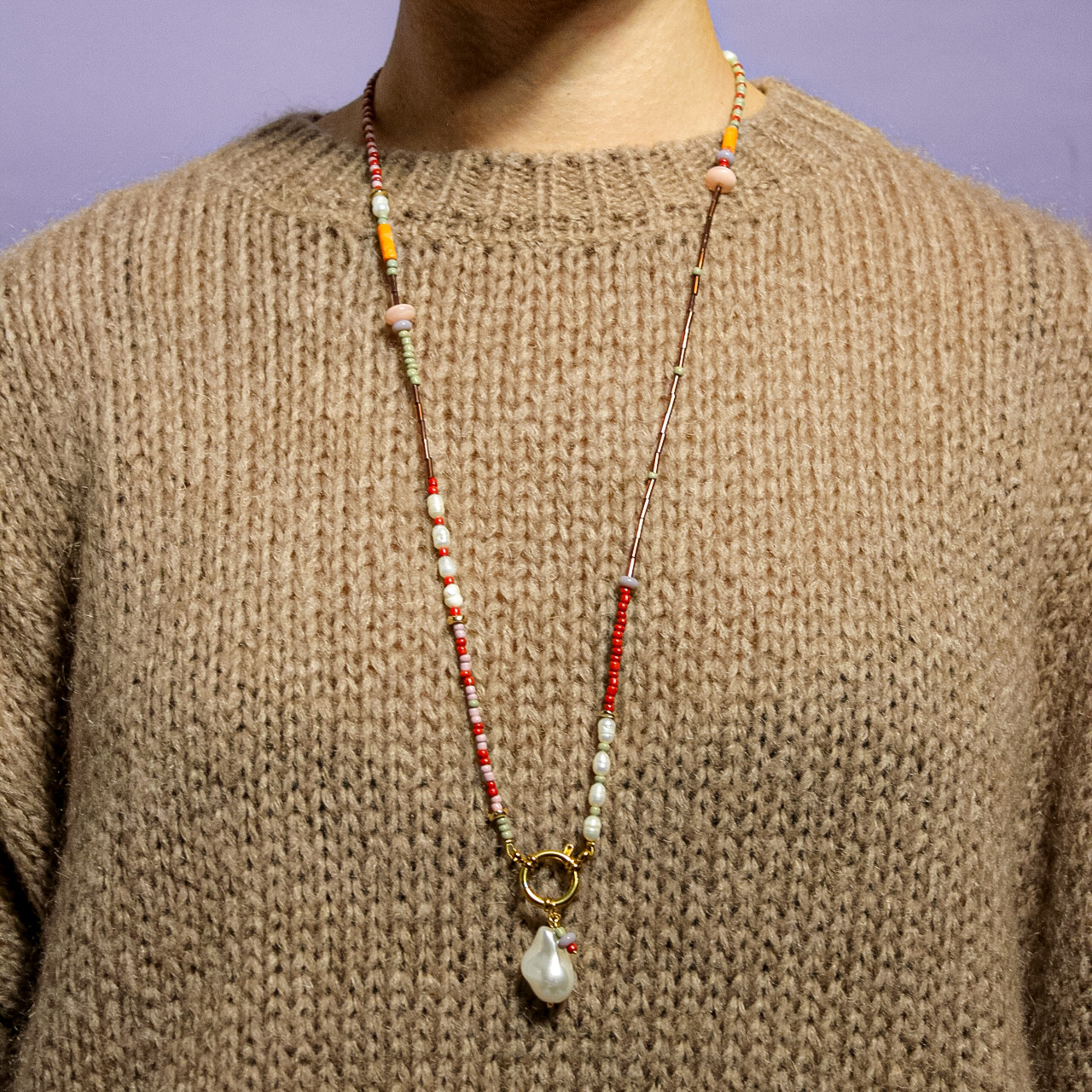 Collana lunga multicolor perla -  - Le Conturbanti Concept Store