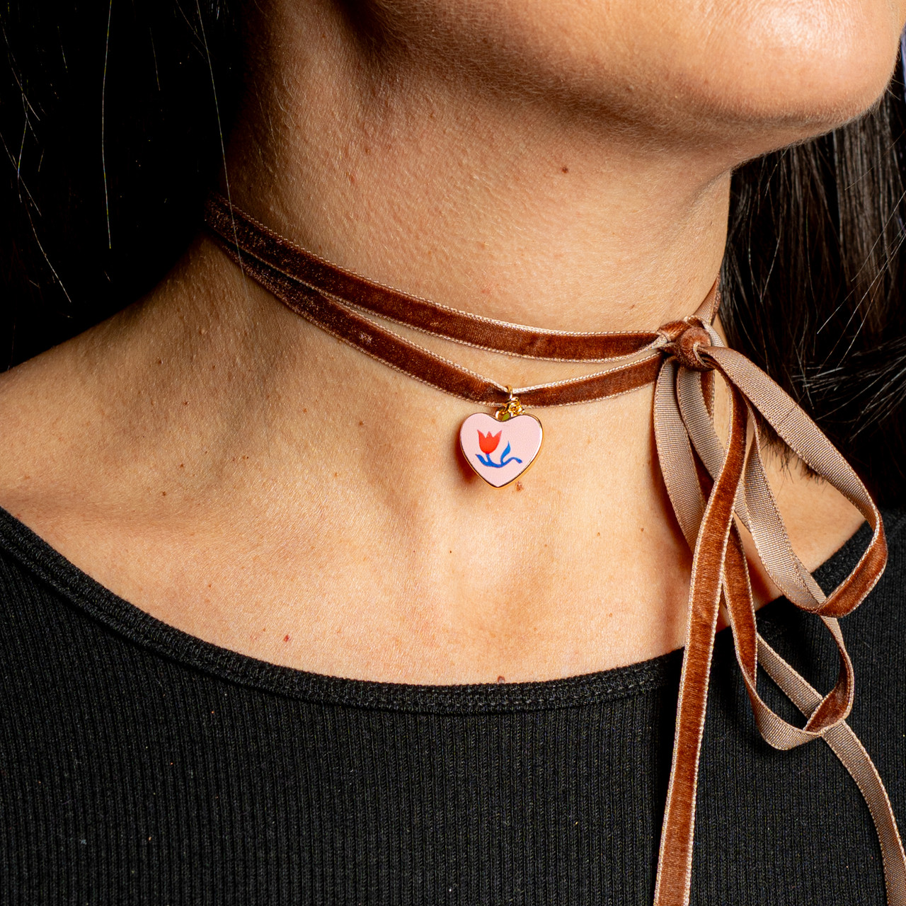 Choker marrone - 2 - Le Conturbanti Concept Store