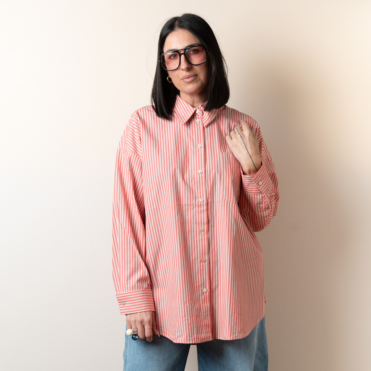Camicia a righe rosa -  - Le Conturbanti Concept Store