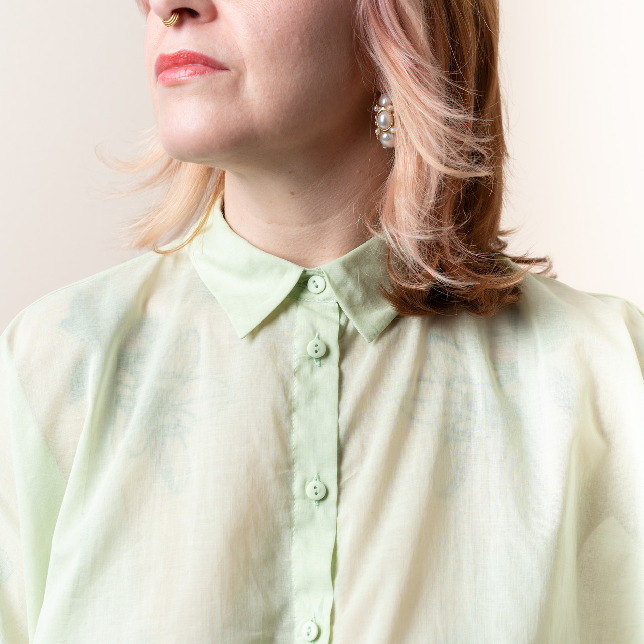 Camicia a scatola verde menta -  - Le Conturbanti Concept Store