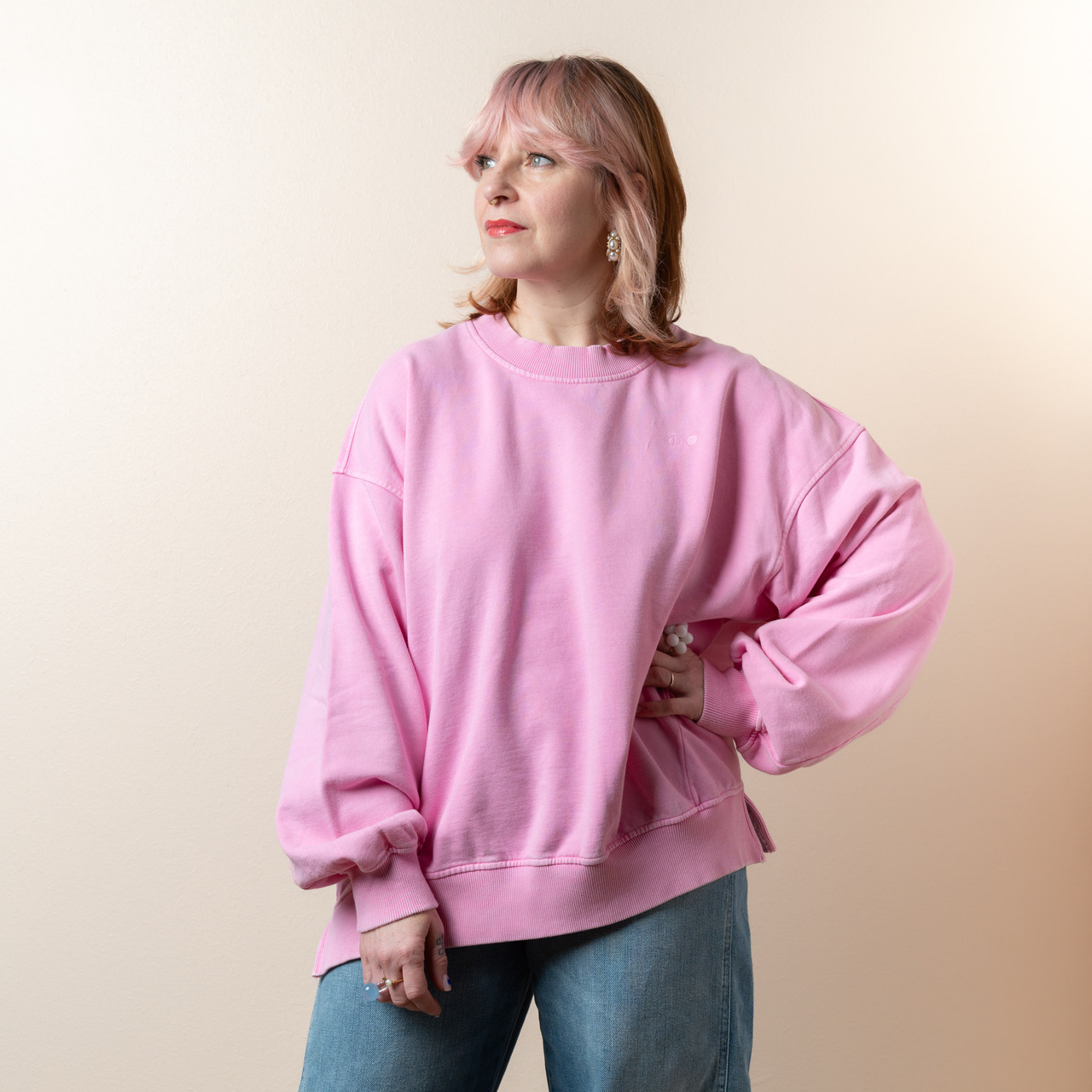 Felpa oversize rosa bubblegum -  - Le Conturbanti Concept Store