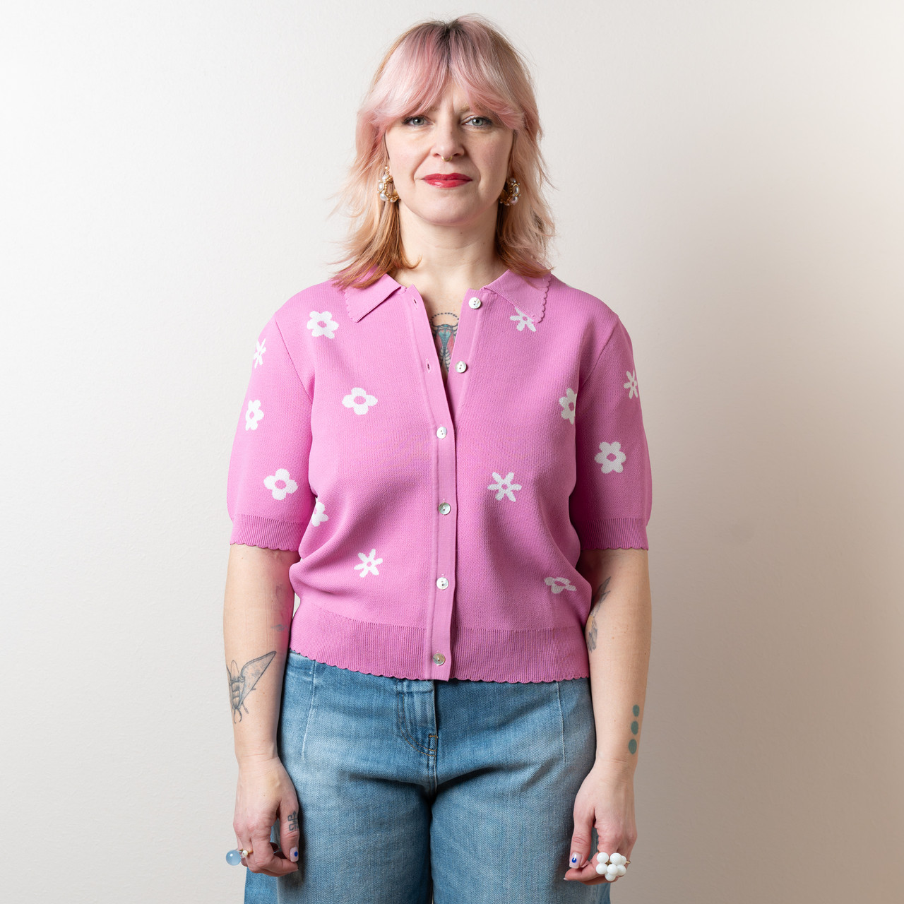 Polo margherite rosa -  - Le Conturbanti Concept Store