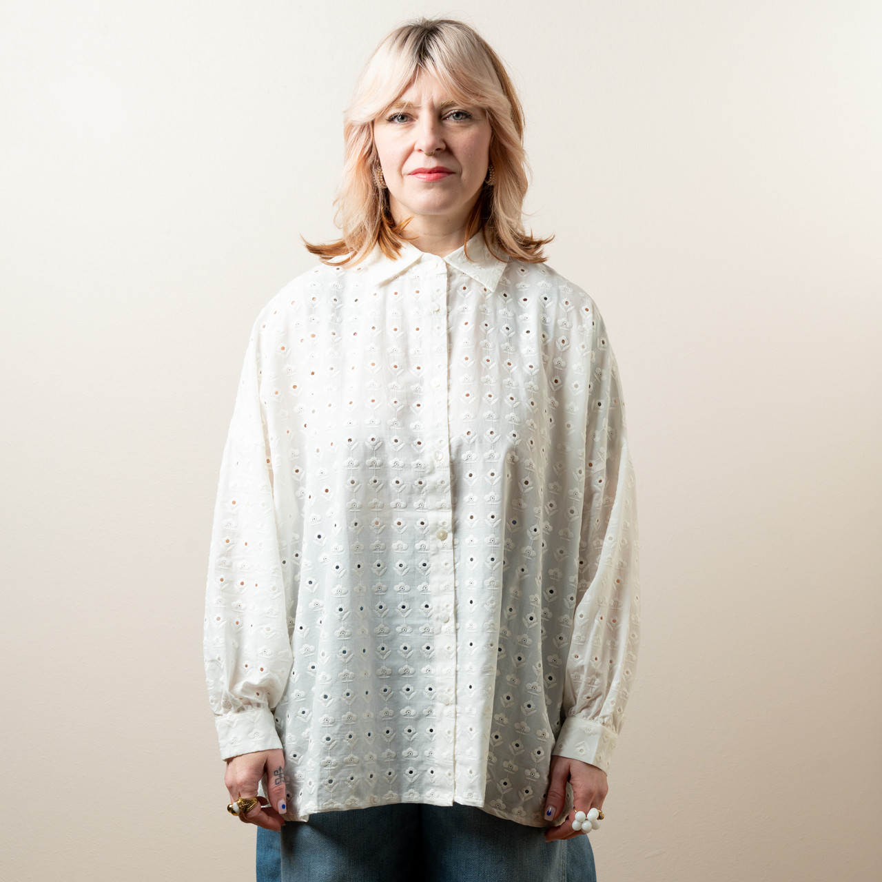 Camicia in sangallo bianca -  - Le Conturbanti Concept Store