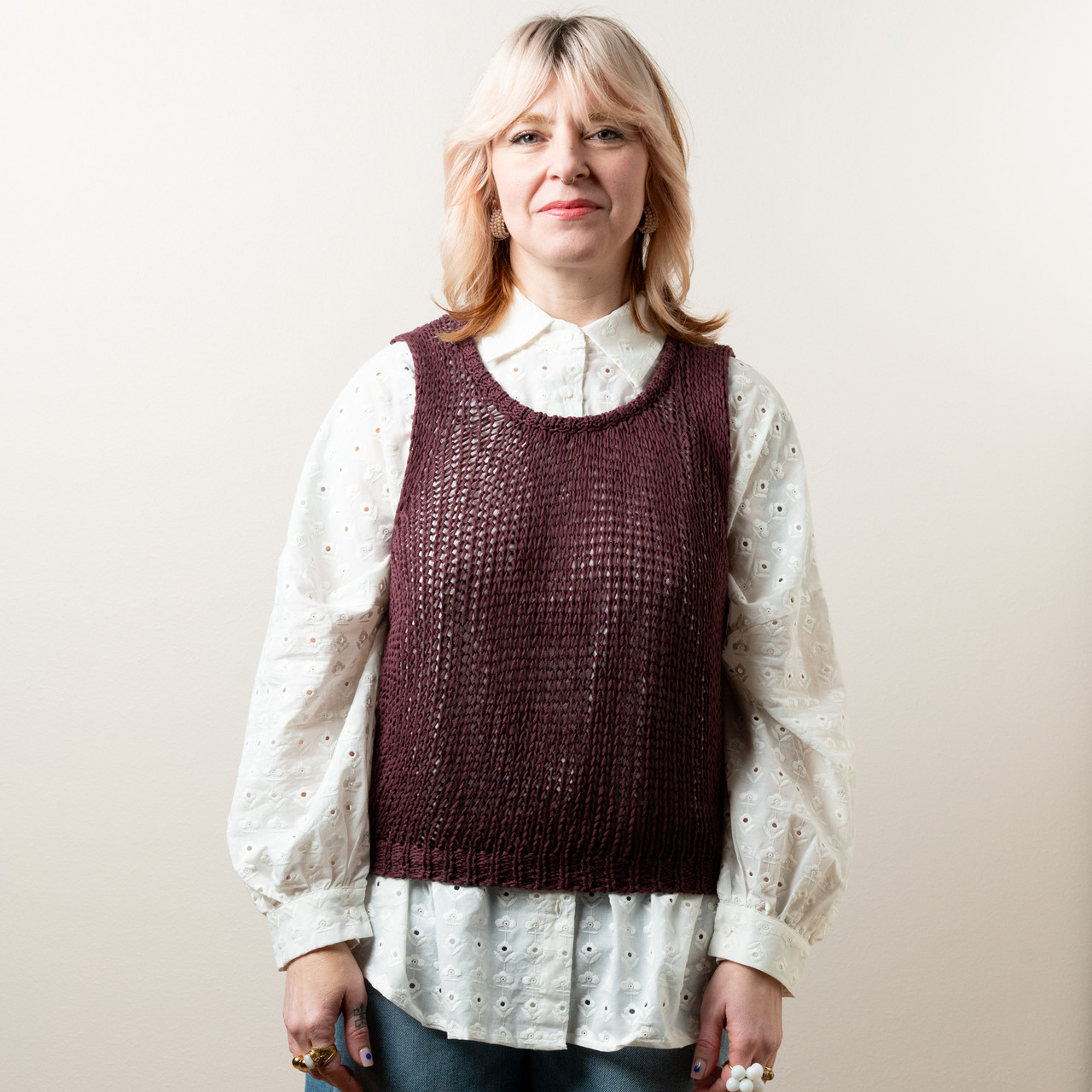 Top a rete vinaccia -  - Le Conturbanti Concept Store