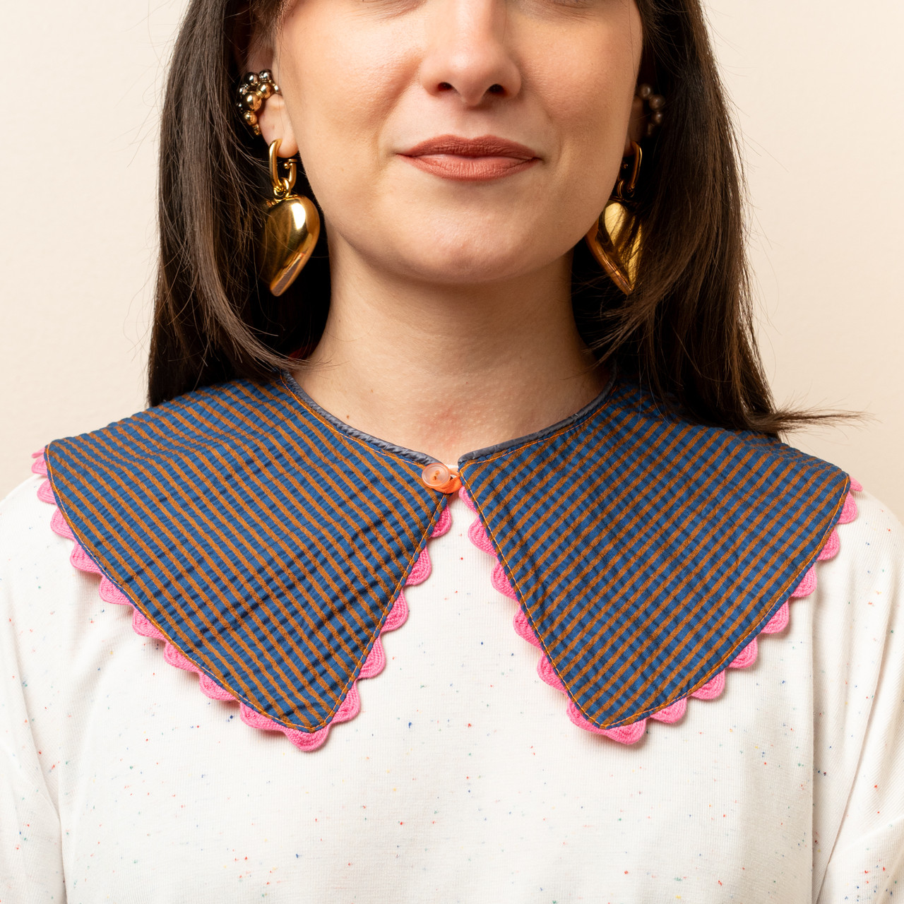 Colletto Tie Dye Arancione - Variante 2 - Le Conturbanti Concept Store