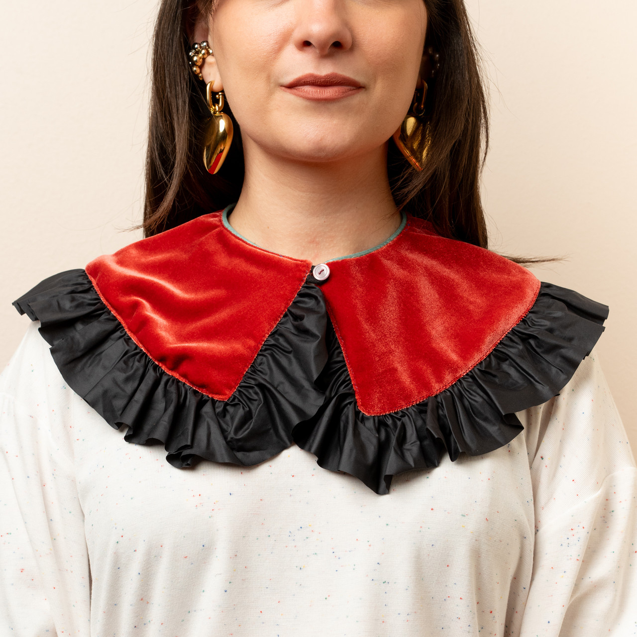 Colletto velluto rosso -  - Le Conturbanti Concept Store