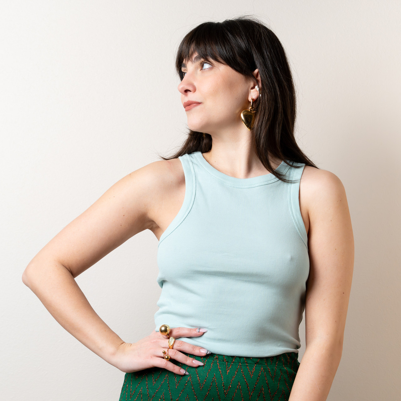 Canotta verde acqua -  - Le Conturbanti Concept Store