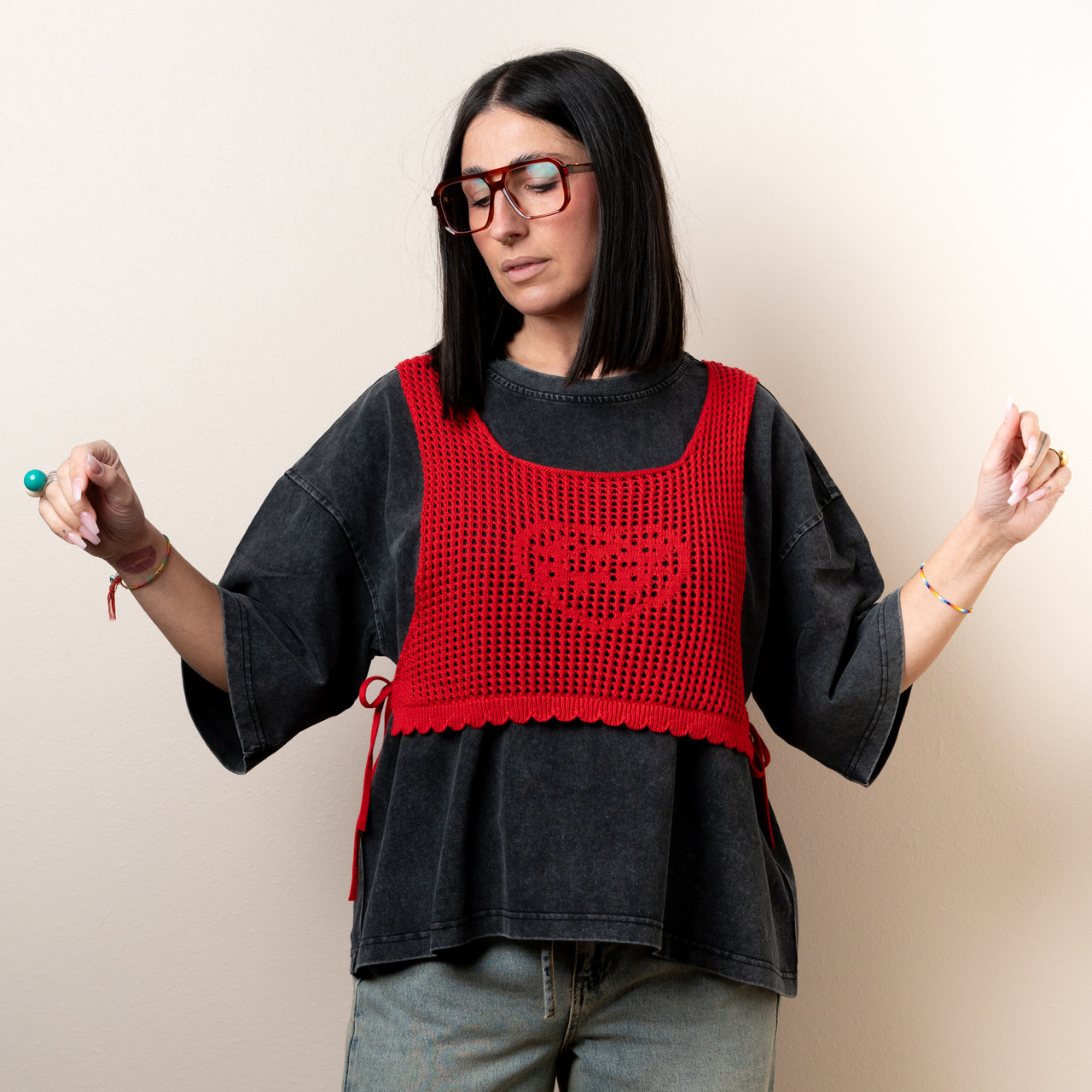 Top crochet rosso -  - Le Conturbanti Concept Store
