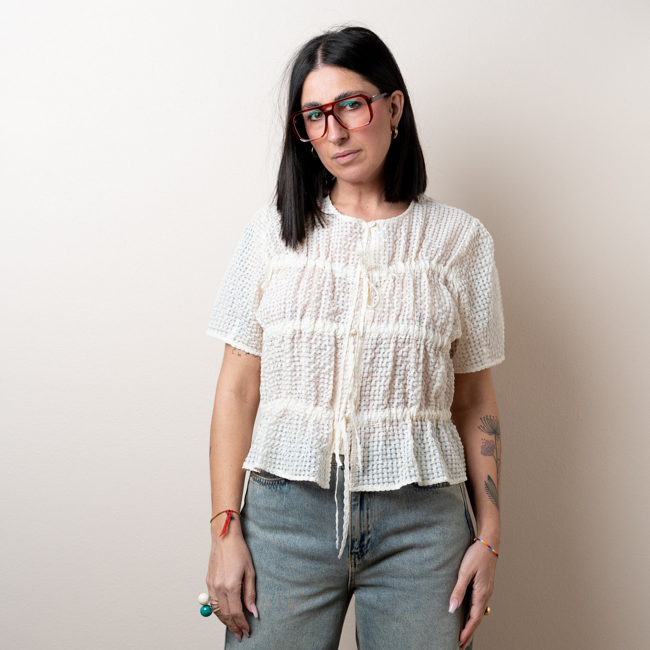 Camicia crinkle bianco burro -  - Le Conturbanti Concept Store