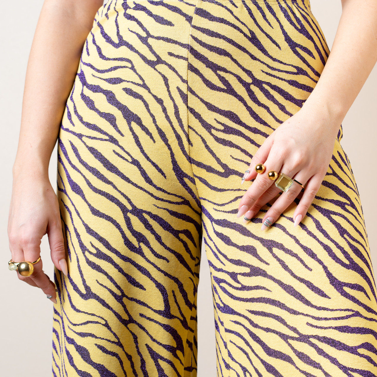 Pantaloni zebrati gialli -  - Le Conturbanti Concept Store