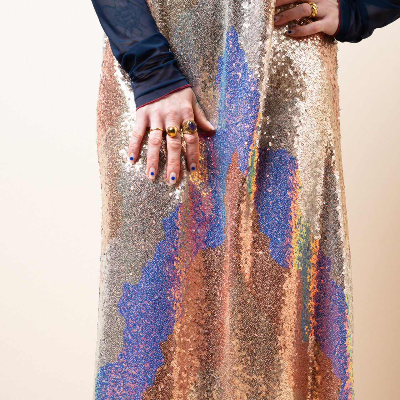Abito sottoveste paillettes multicolor -  - Le Conturbanti Concept Store