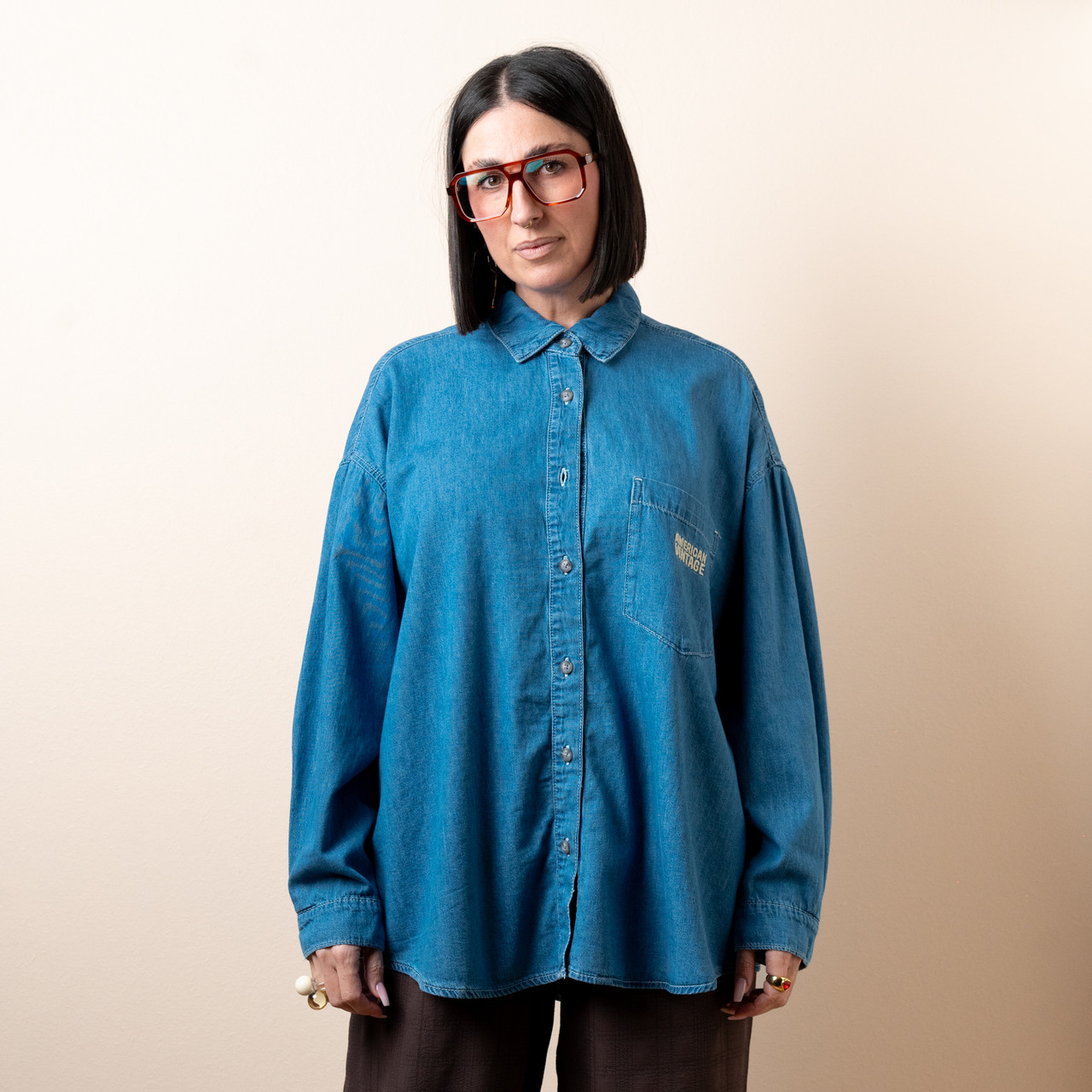 Camicia a maniche lunghe in jeans -  - Le Conturbanti Concept Store