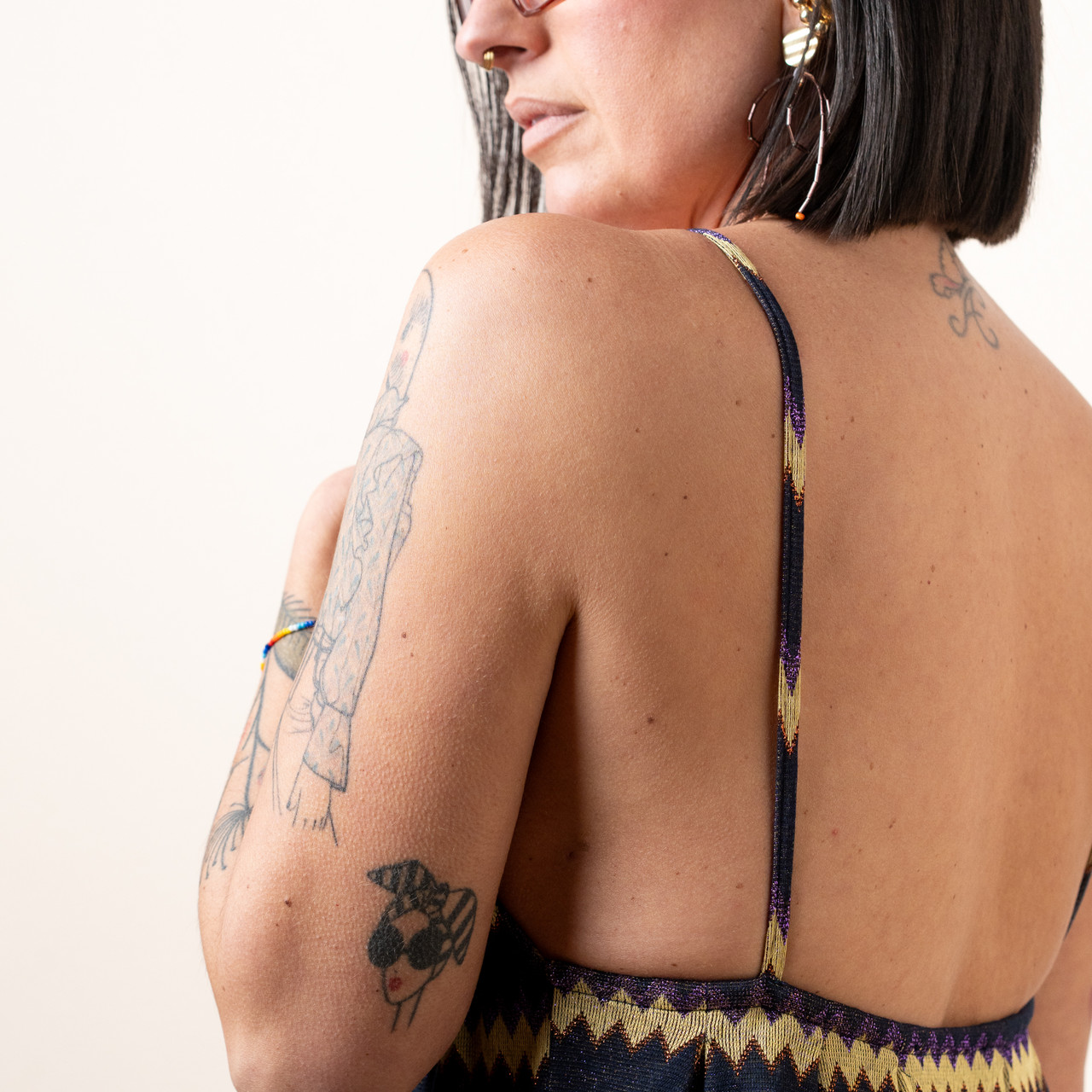 Abito zig zag blu e giallo -  - Le Conturbanti Concept Store