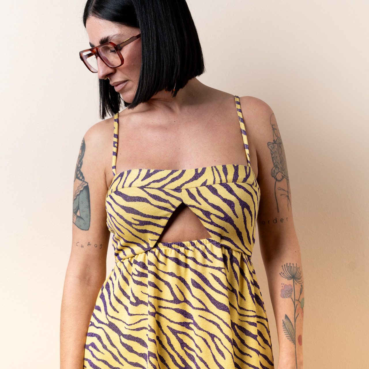 Abito zebrato giallo -  - Le Conturbanti Concept Store