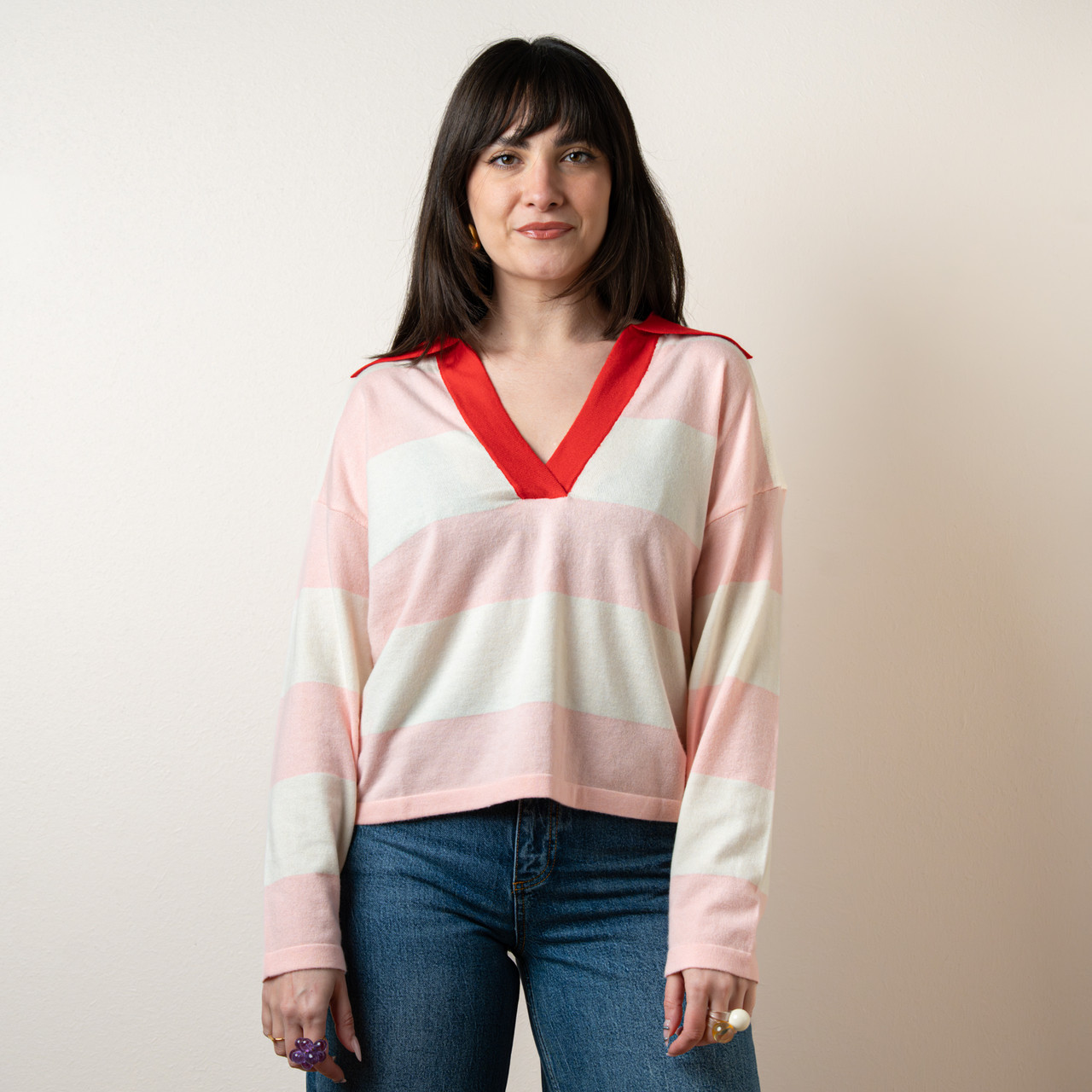 Polo scollo a V -  - Le Conturbanti Concept Store