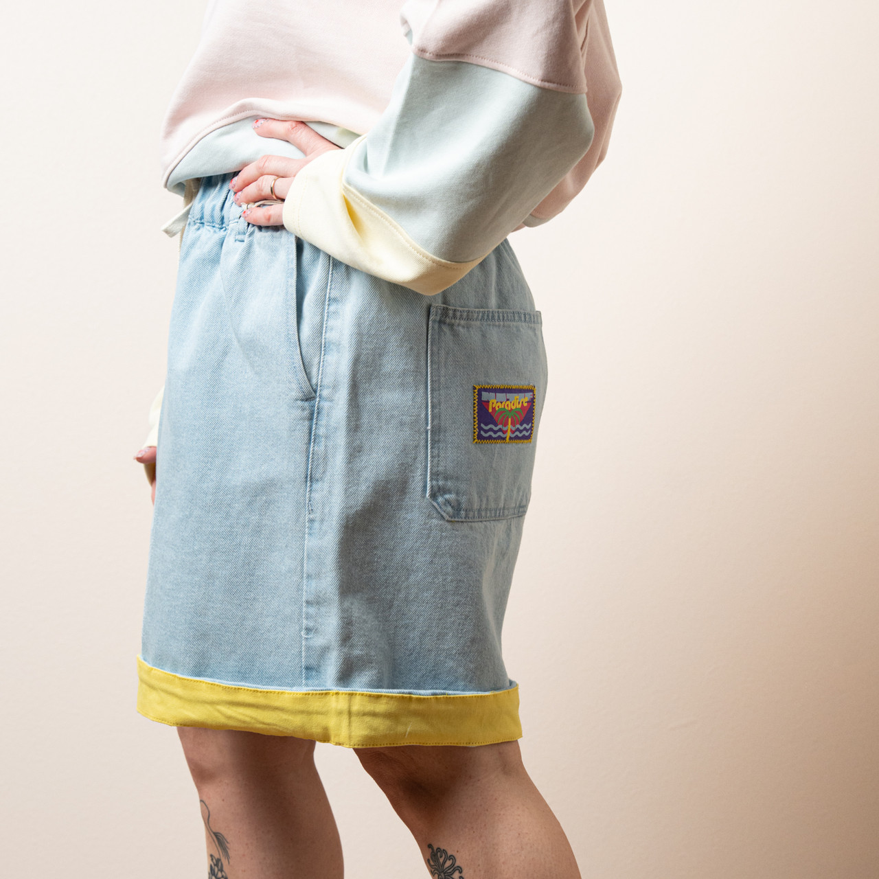 Bermuda in jeans “Paradise” -  - Le Conturbanti Concept Store