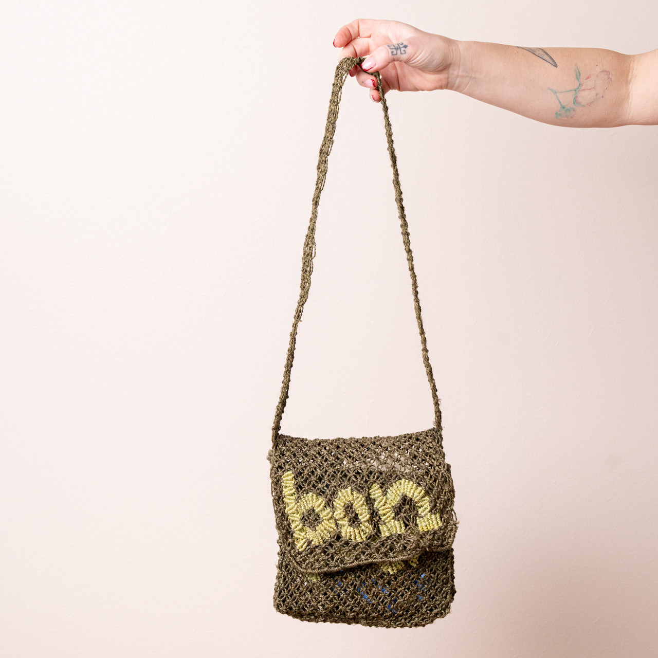 Borsa verde "Bonjour" -  - Le Conturbanti Concept Store