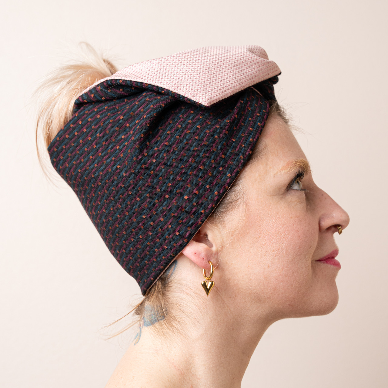 Turbante microfantasia viola -  - Le Conturbanti Concept Store