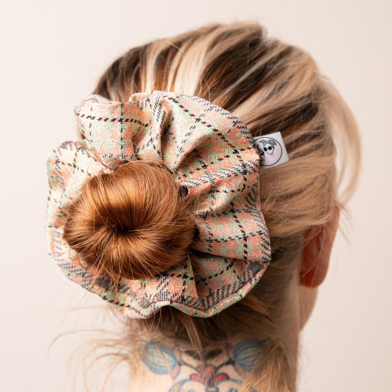 Scrunchie check lurex -  - Le Conturbanti Concept Store