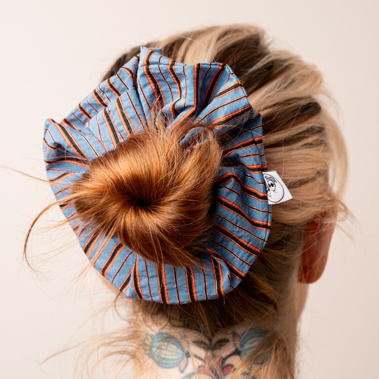 Scrunchie righe arancioni -  - Le Conturbanti Concept Store