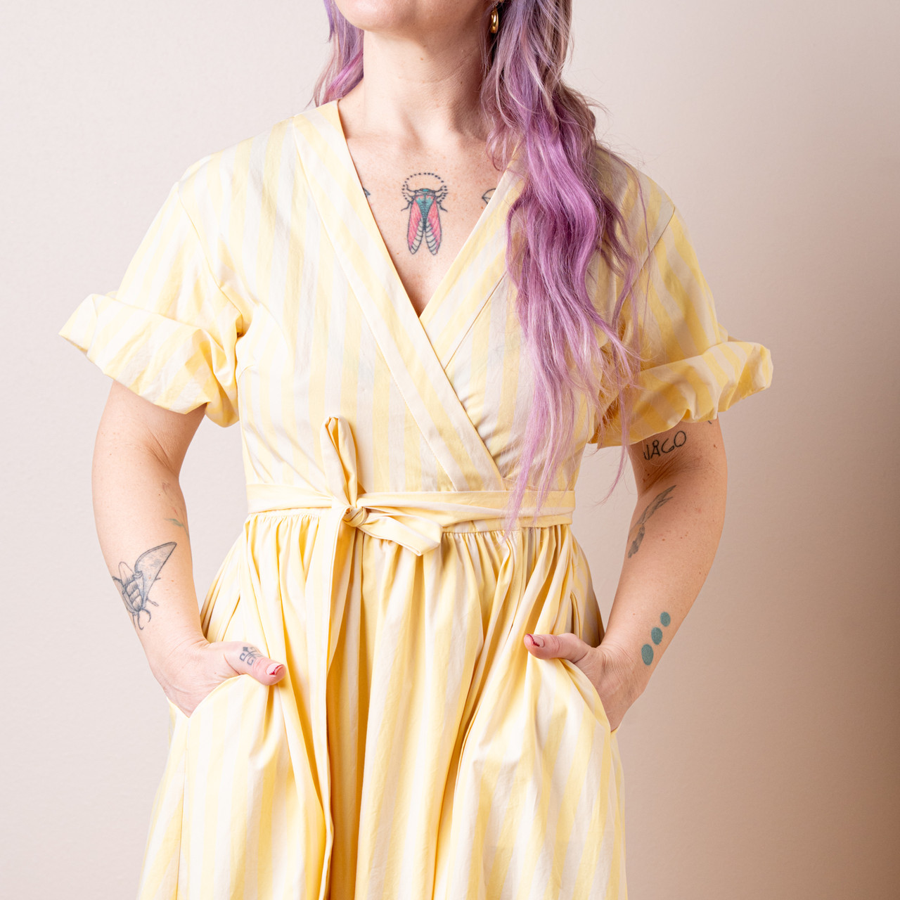 Abito a righe gialle -  - Le Conturbanti Concept Store