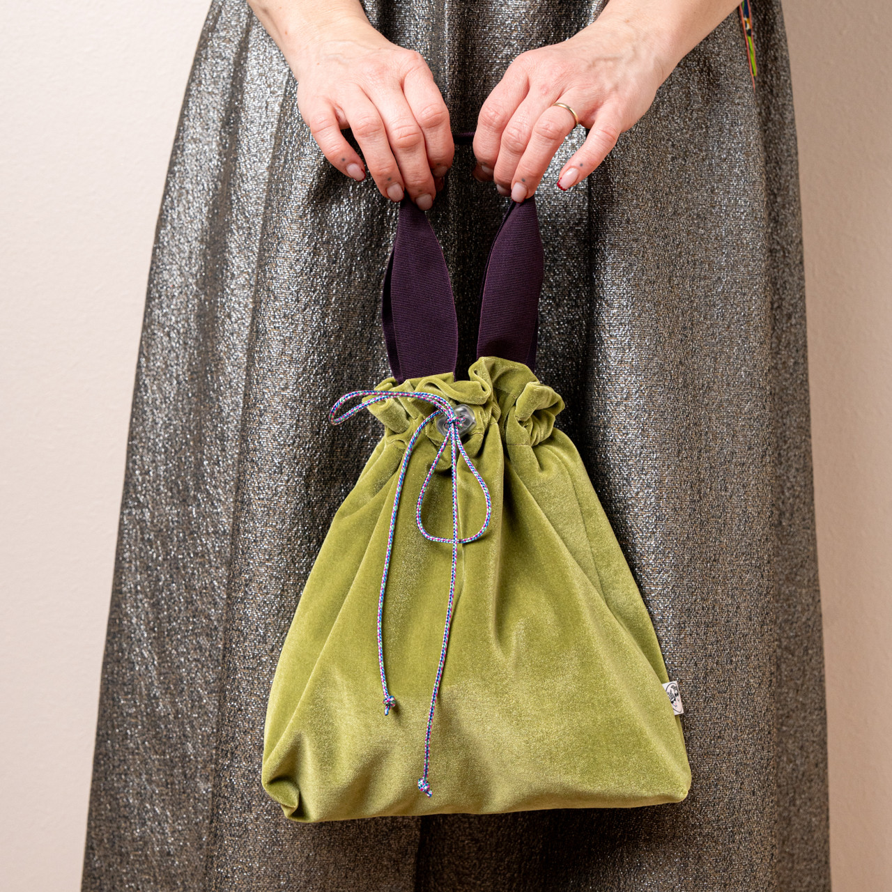 Borsa a mano velluto verde -  - Le Conturbanti Concept Store