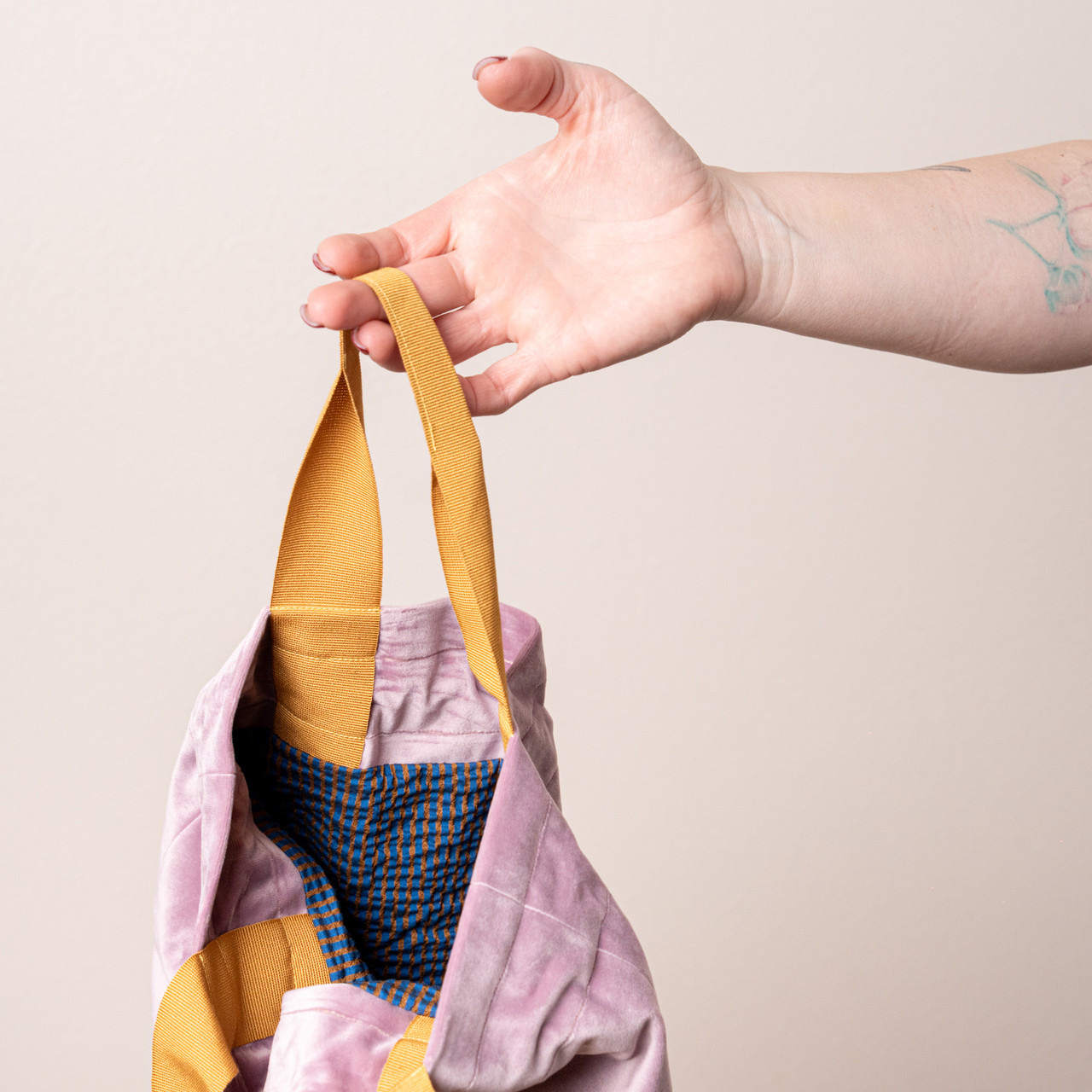 Borsa a mano velluto lilla -  - Le Conturbanti Concept Store