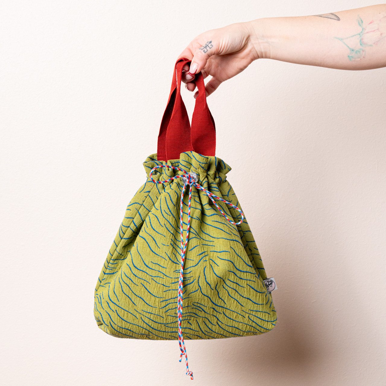 Borsa a mano zebrata lime -  - Le Conturbanti Concept Store