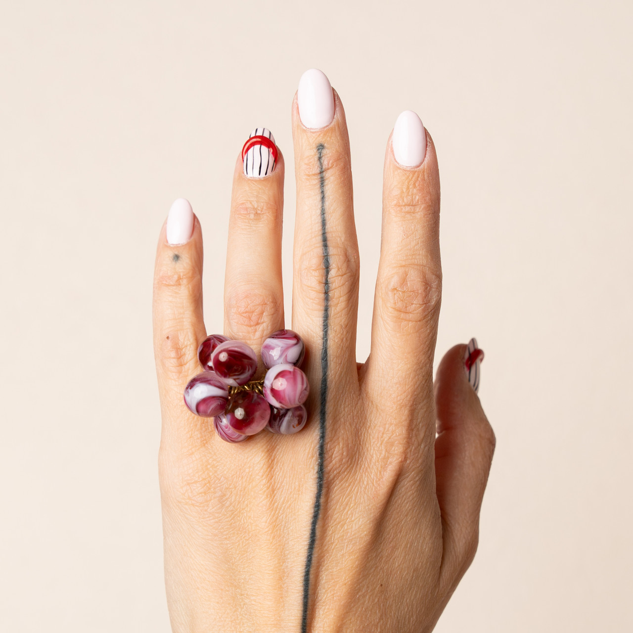 Anello grappolo amarena -  - Le Conturbanti Concept Store