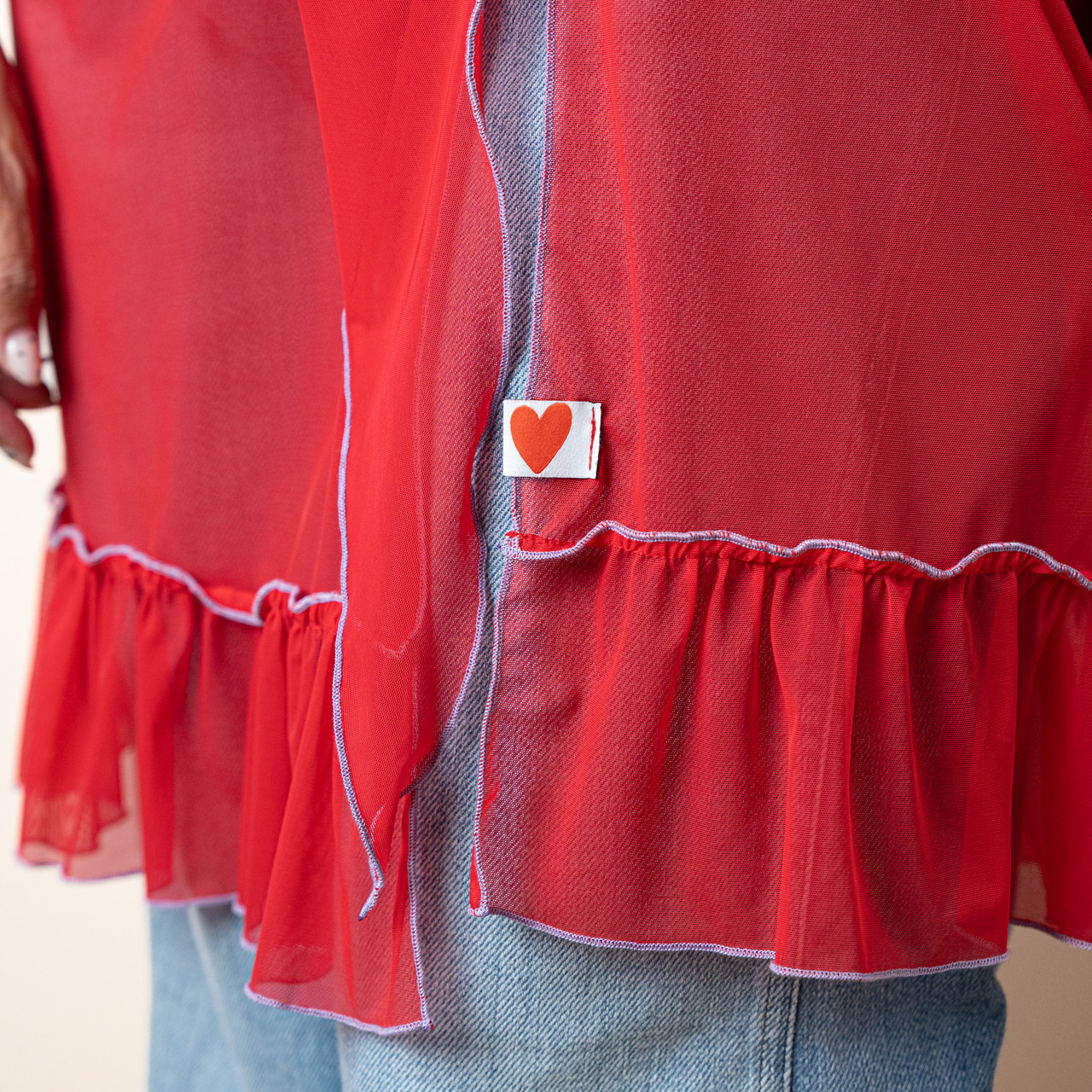 Pareo in tulle rosso -  - Le Conturbanti Concept Store