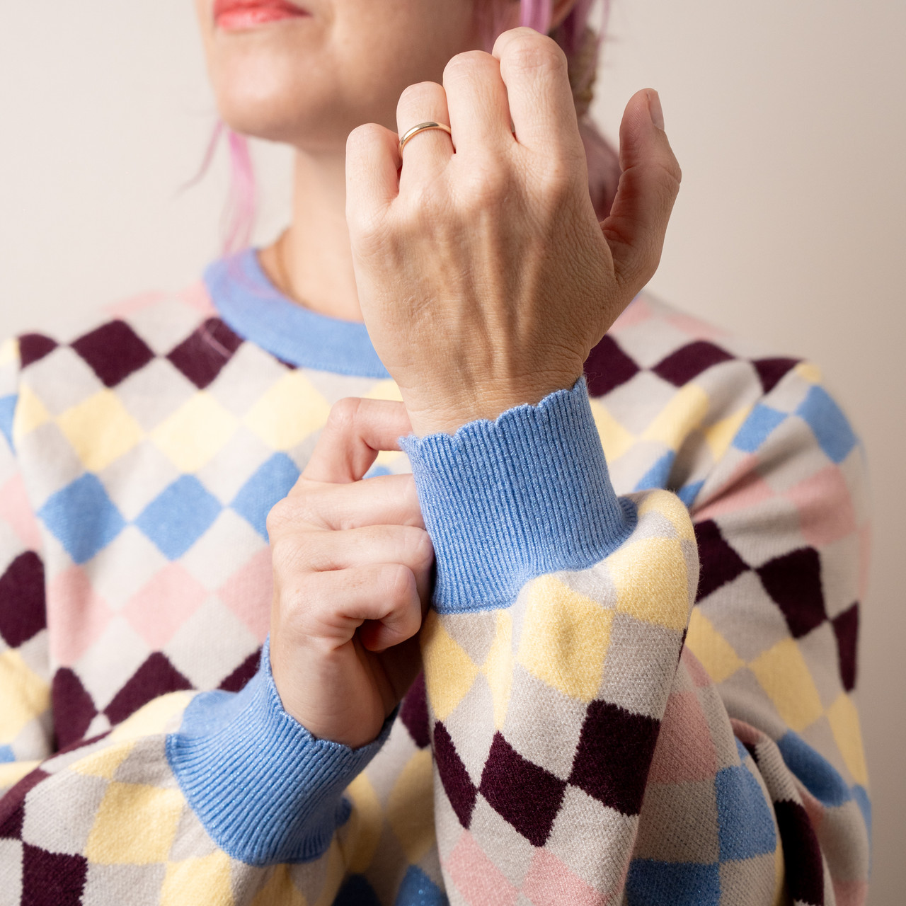 Maglione a rombi multicolor -  - Le Conturbanti Concept Store