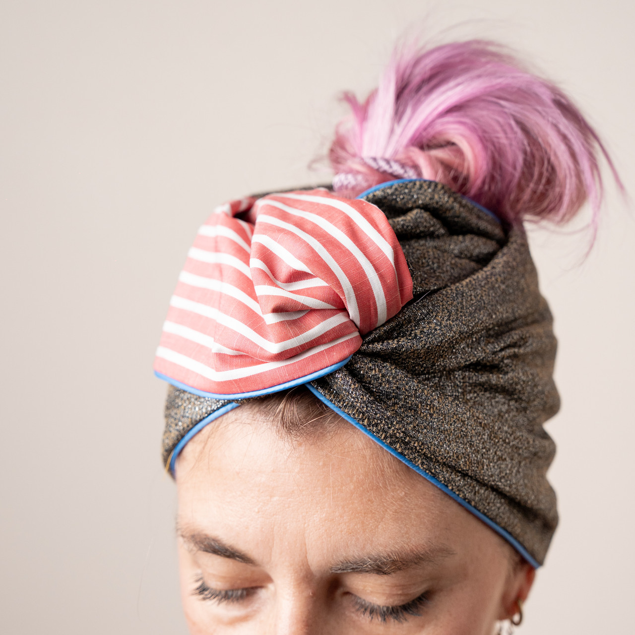 Turbante lamé argentato -  - Le Conturbanti Concept Store