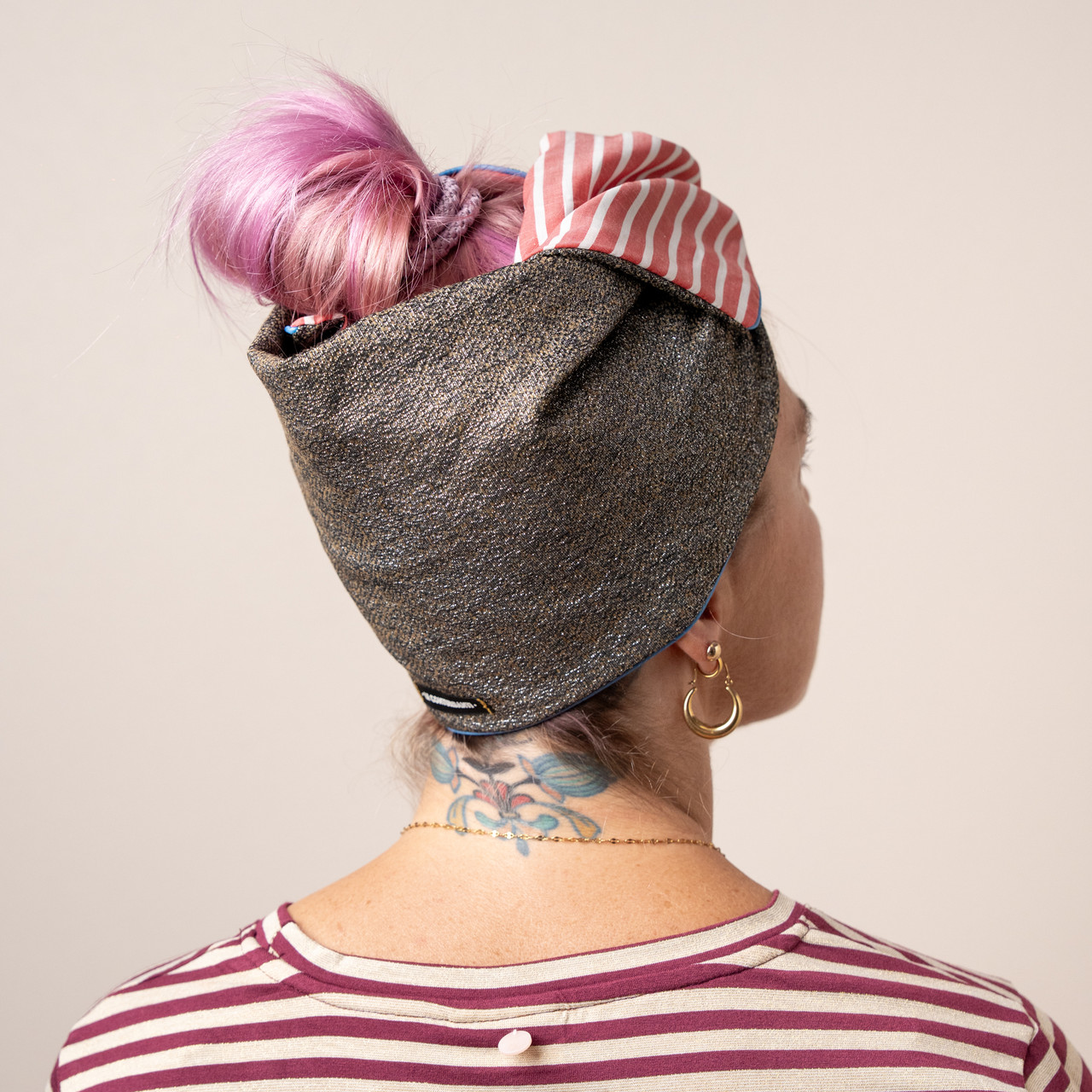 Turbante lamé argentato -  - Le Conturbanti Concept Store