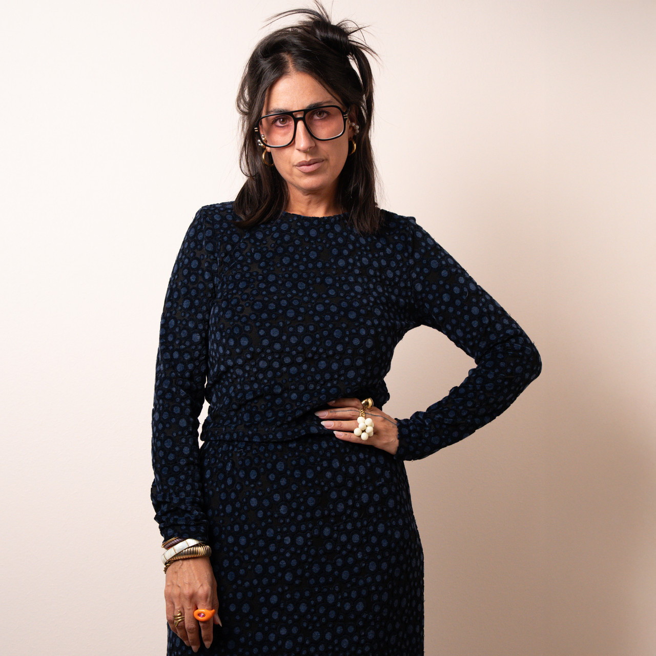Maglia pois blu -  - Le Conturbanti Concept Store