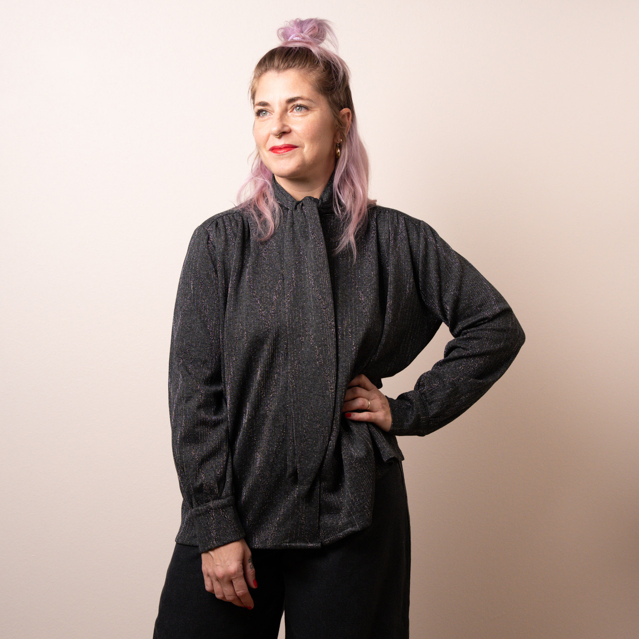 Camicia gessata lurex -  - Le Conturbanti Concept Store