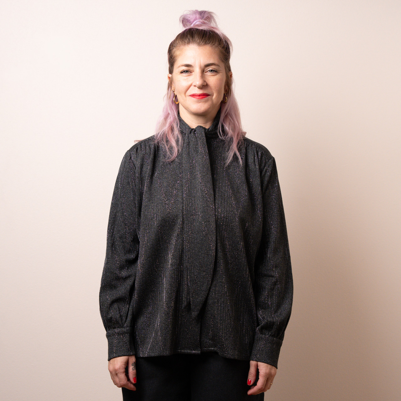 Camicia gessata lurex -  - Le Conturbanti Concept Store