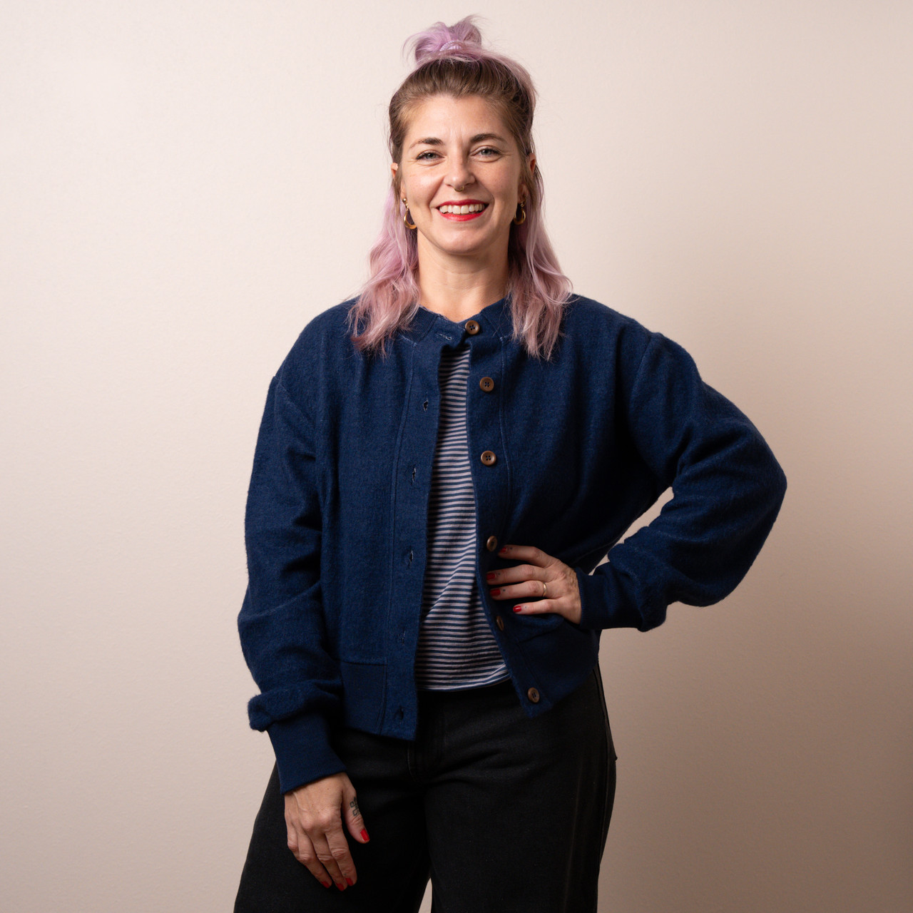 Cardigan blu notte -  - Le Conturbanti Concept Store