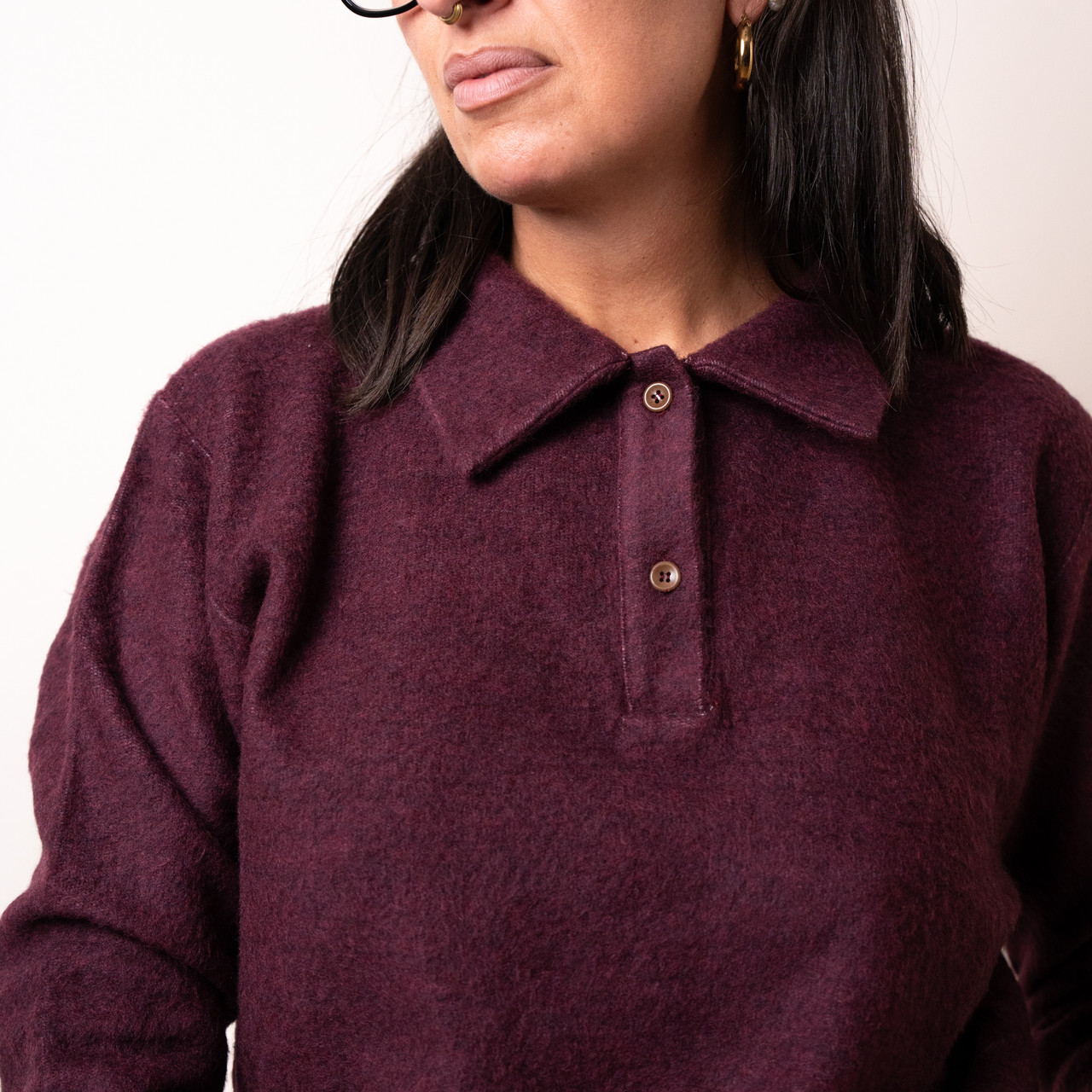 Maglione polo bordeaux -  - Le Conturbanti Concept Store