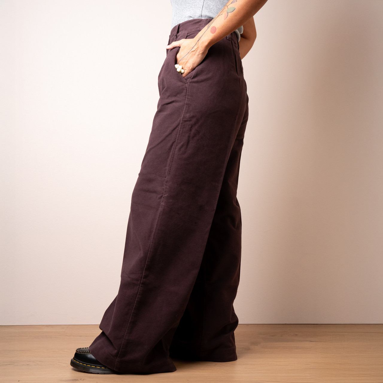 Pantalone a palazzo moka -  - Le Conturbanti Concept Store