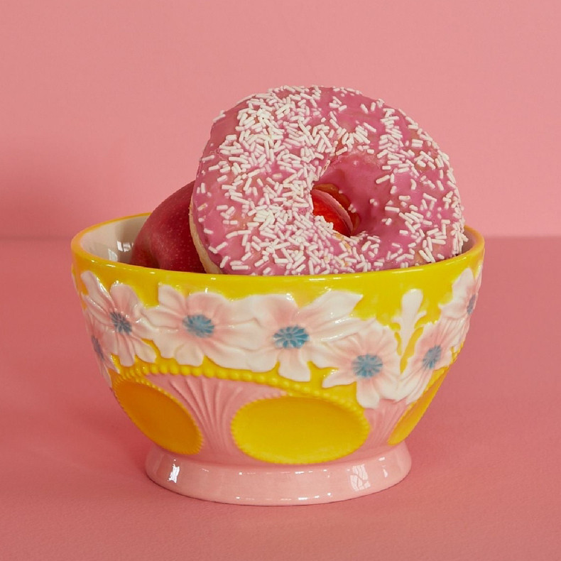 Bowl M Pink Flowers -  - Le Conturbanti Concept Store