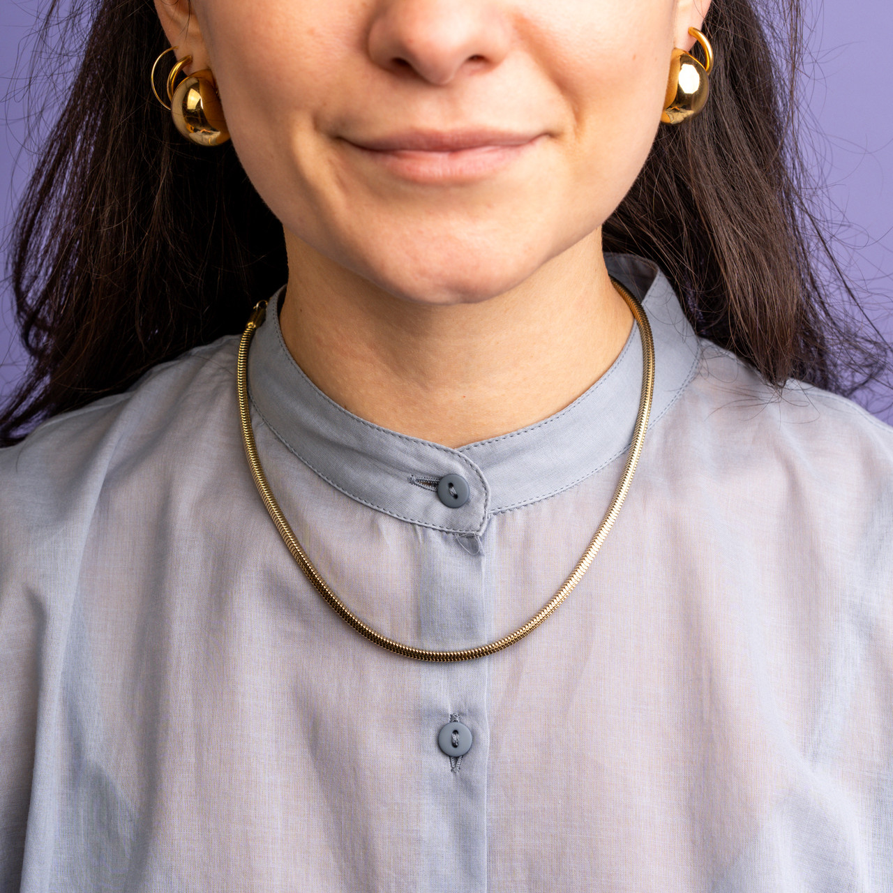 collana catena snake oro -  - Le Conturbanti Concept Store