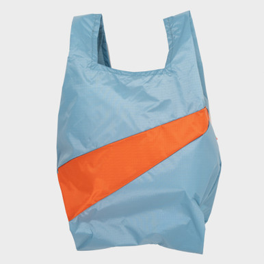 Shopping Bag L Celeste-Arancio -  - Le Conturbanti Concept Store