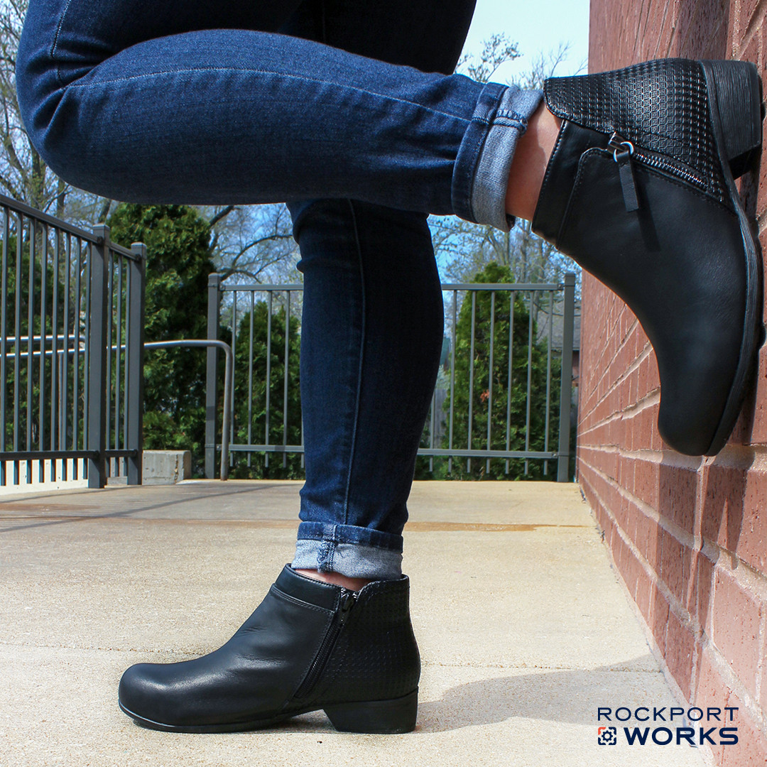 Bottes Rockport Anna Pour Femme - Cuir Vieilli - Taille 7 US - Neuf Avec Boîte